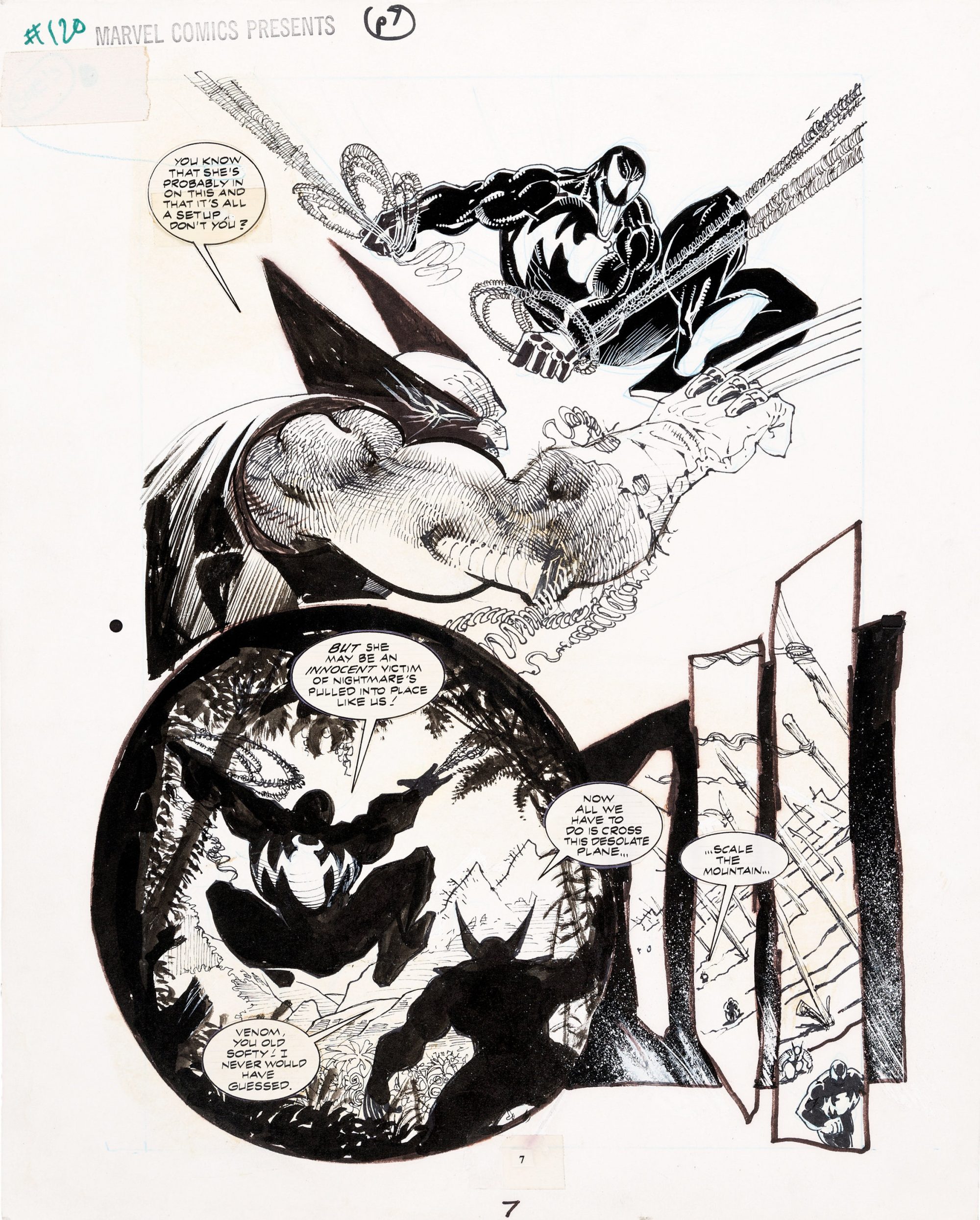 Sam Kieth and Dwayne Turner Marvel Comics Presents #120 page