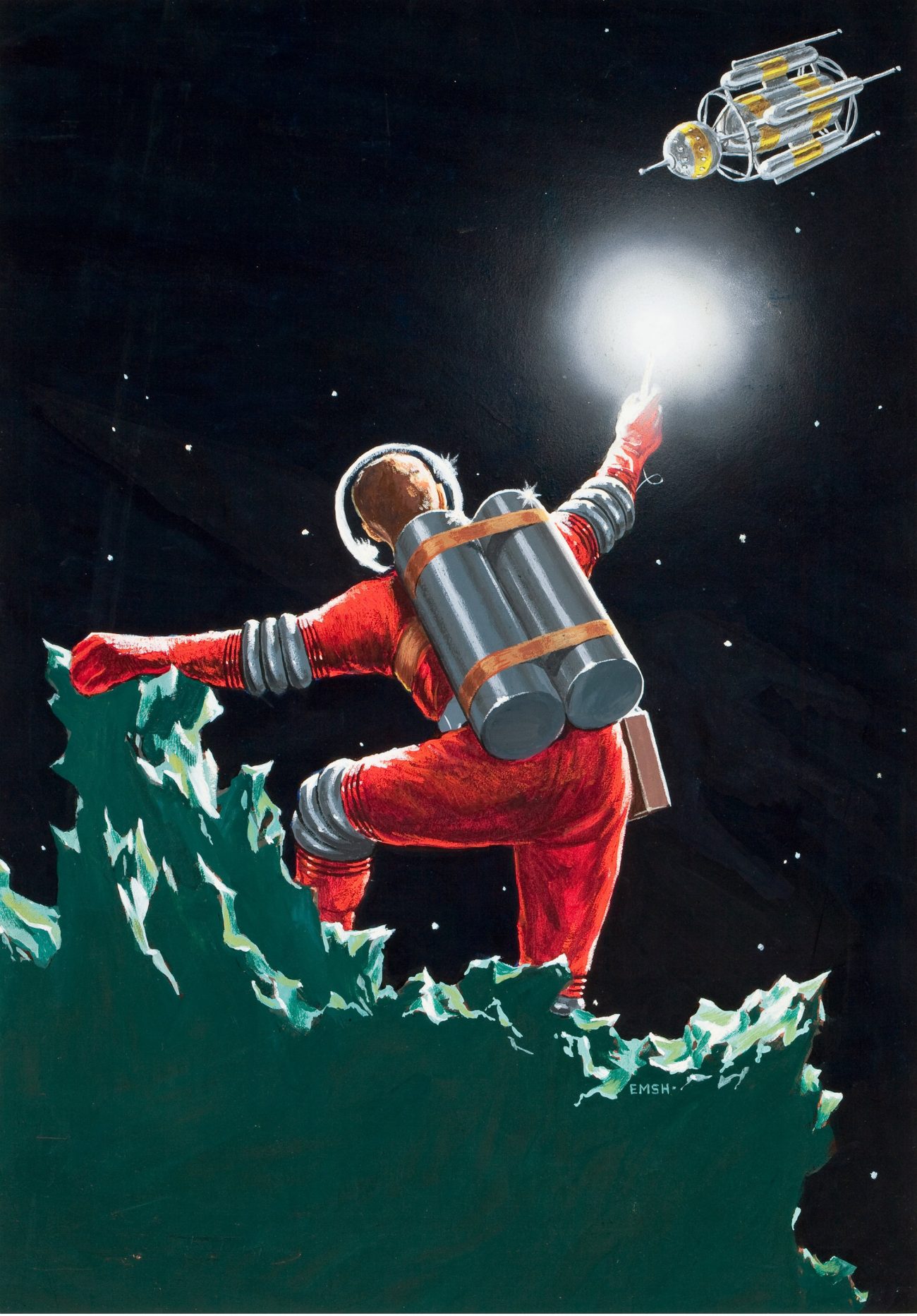 ED EMSHWILLER The Magazine of Fantasy and Science Fiction cover (1953)
