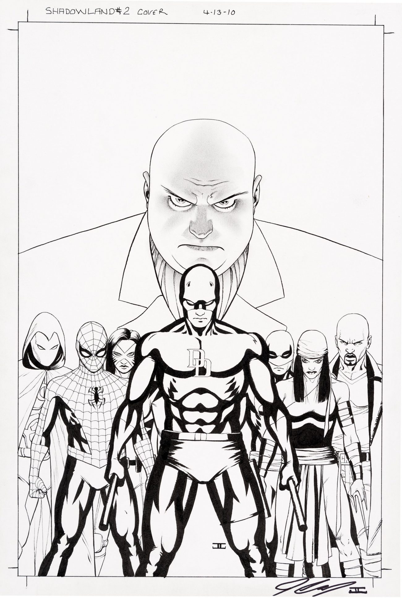 John Cassaday Shadowland #2 Cover