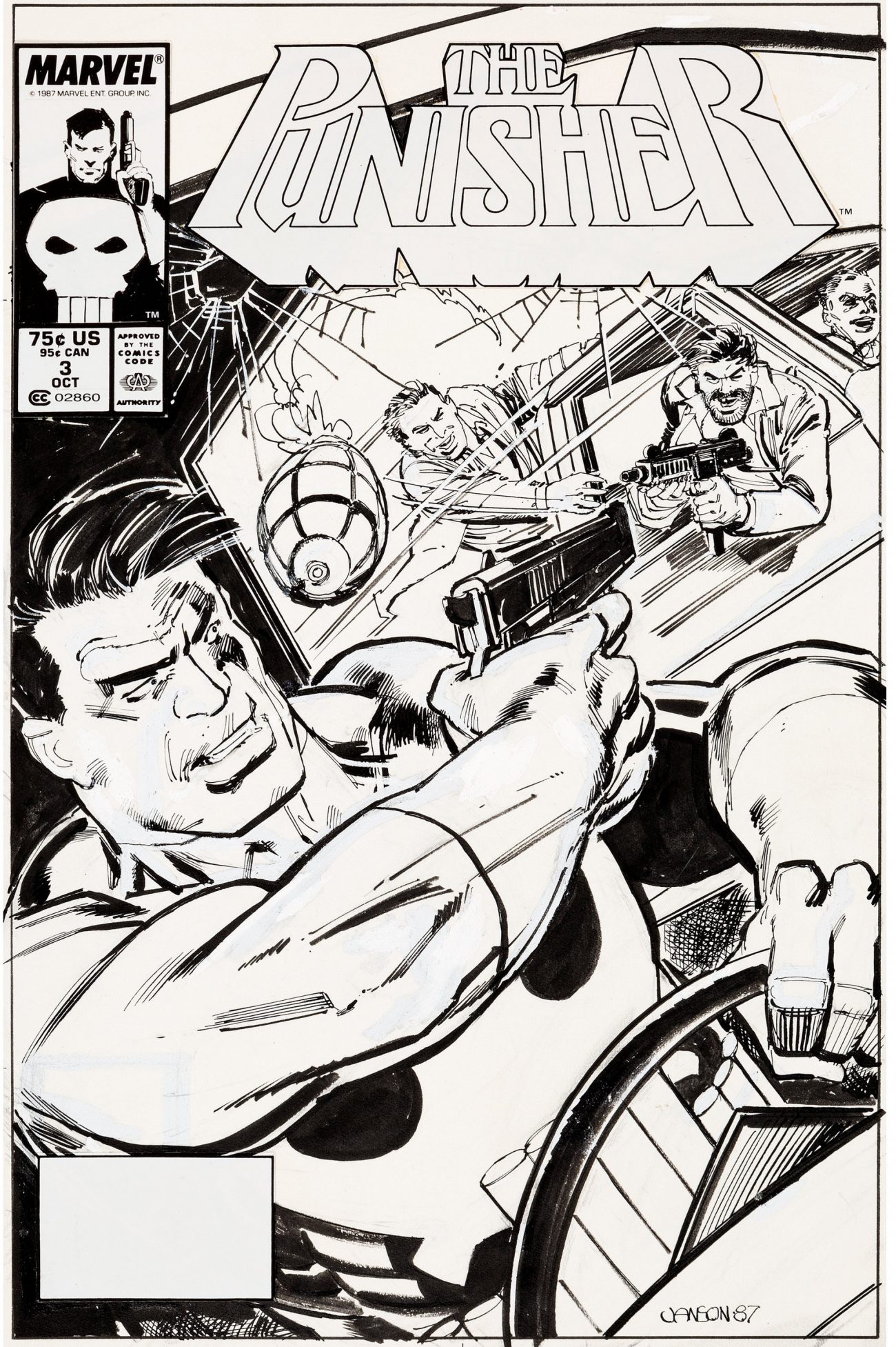 Klaus Janson Punisher #3 cover