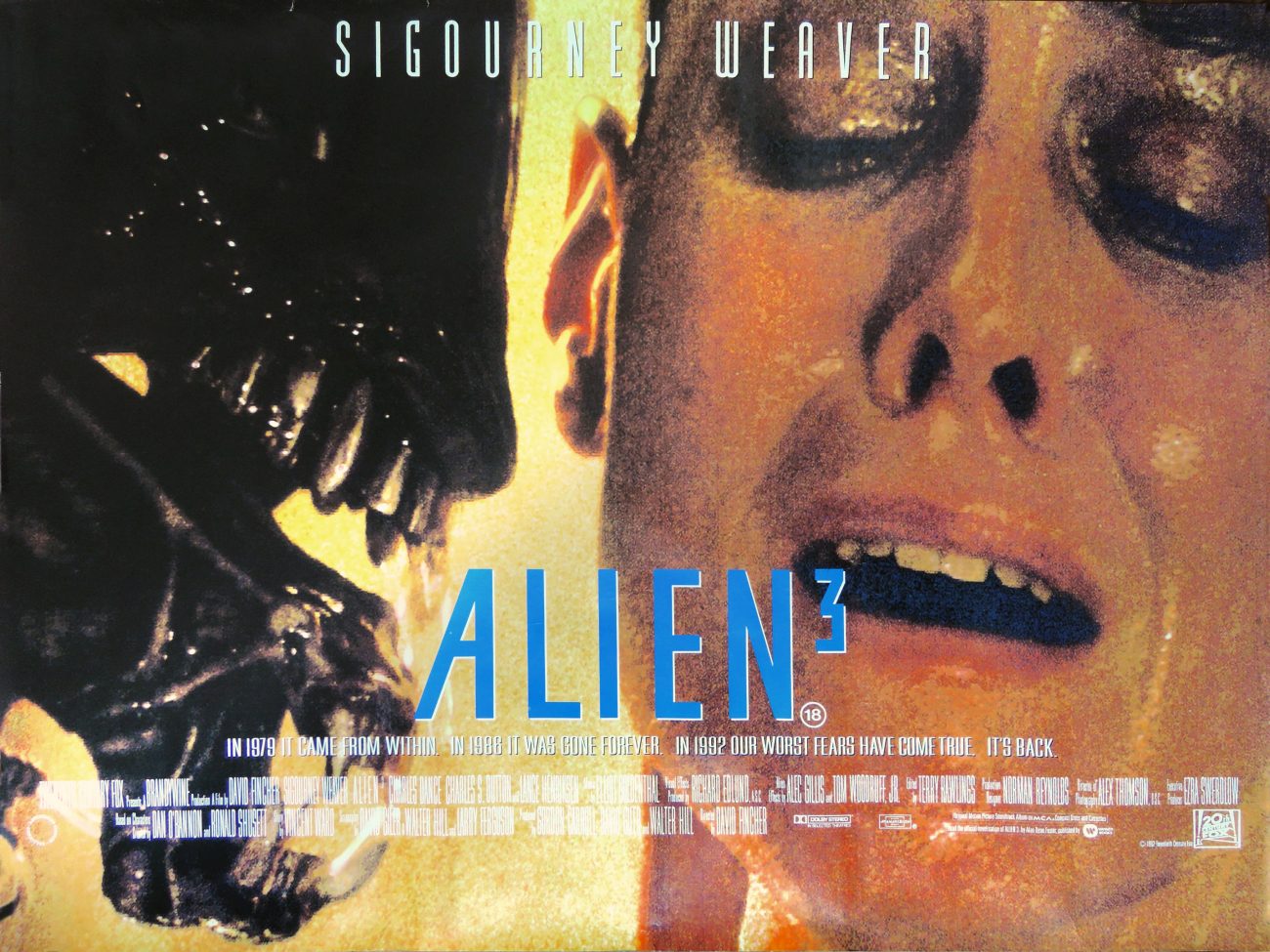 Alien 3 (1992) poster