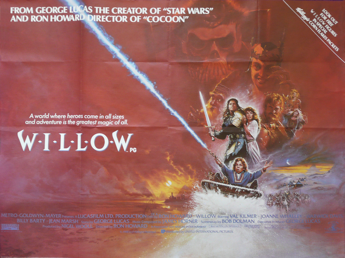 Willow (1988) British quad poster