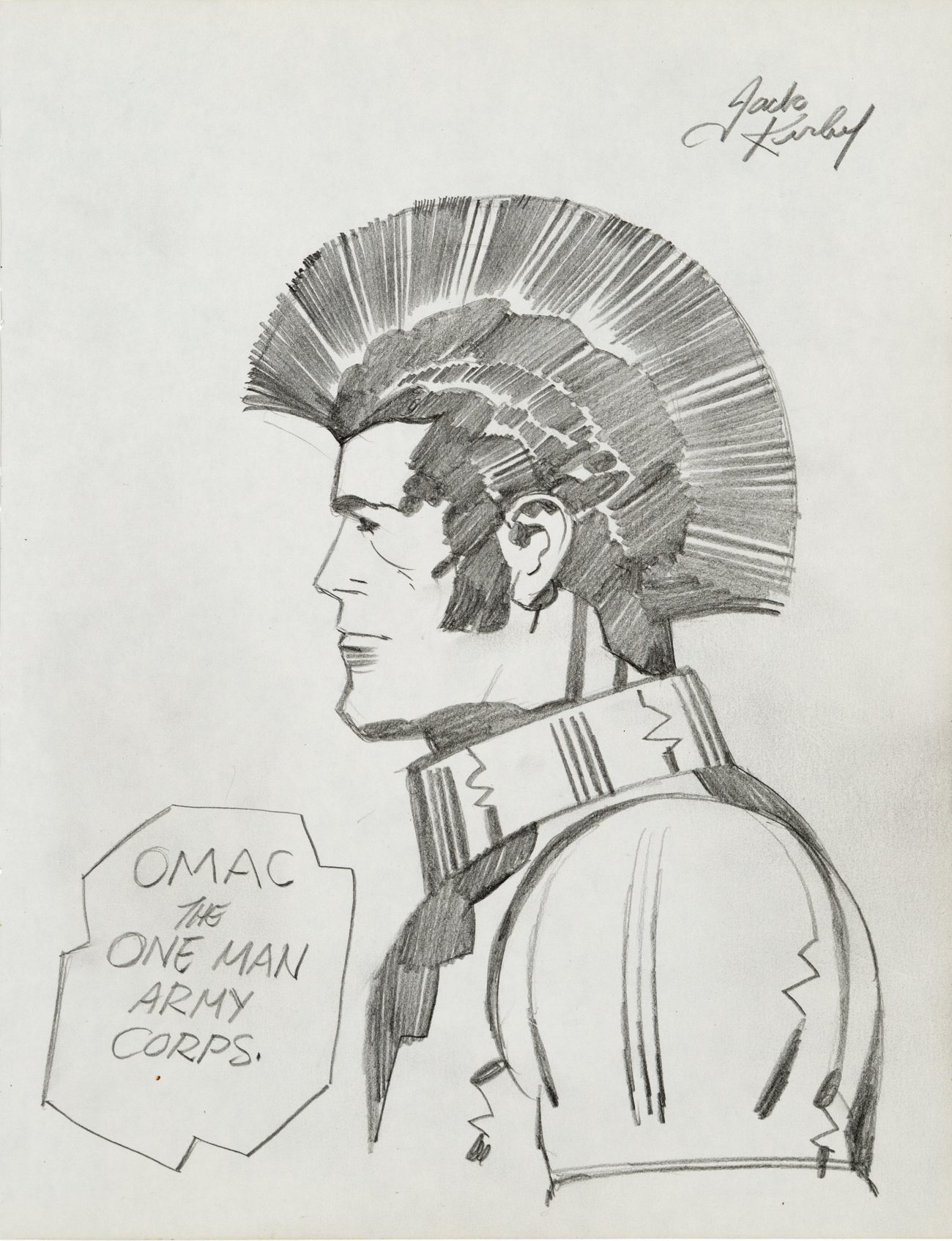Jack Kirby OMAC sketch