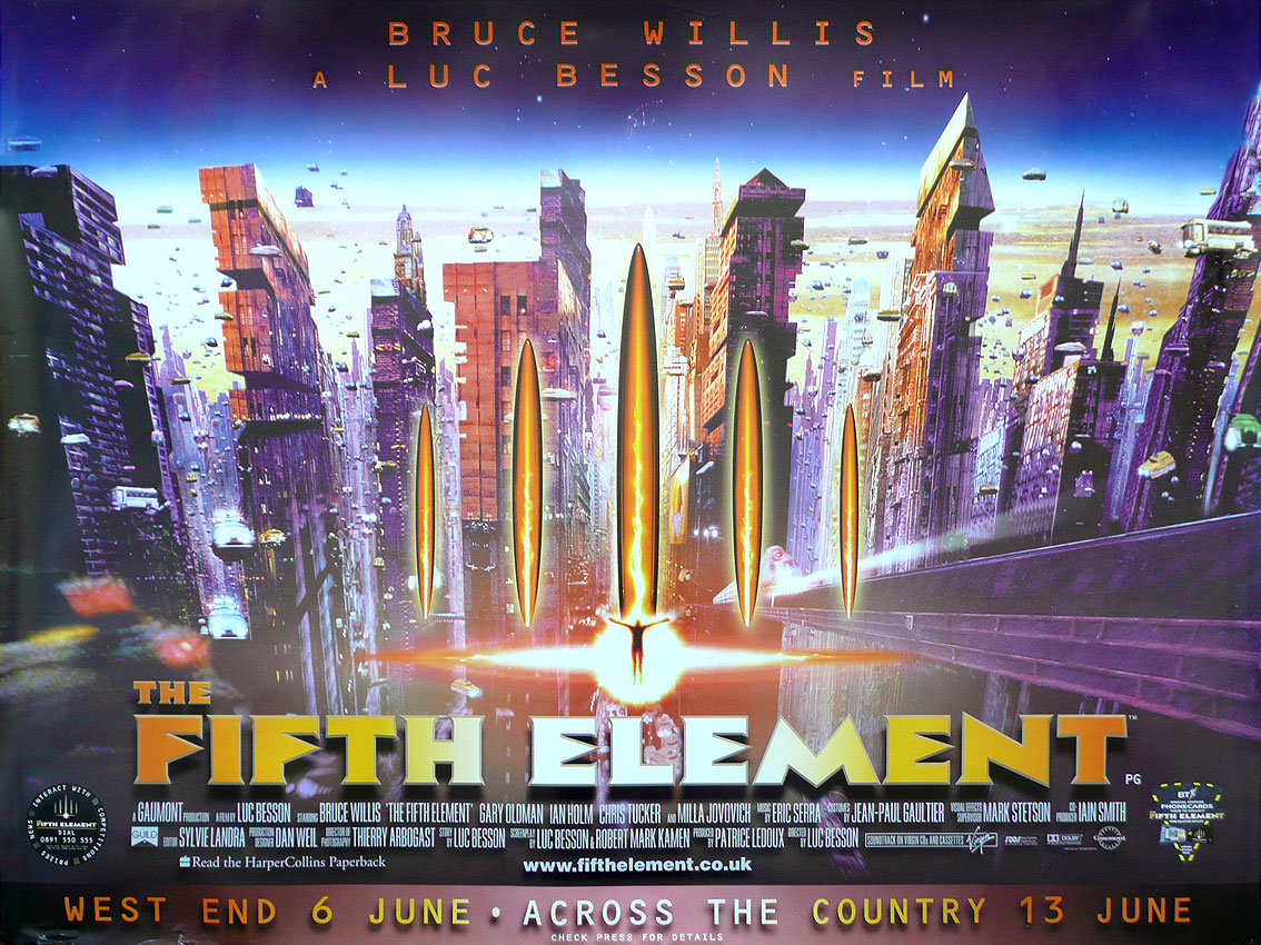 The Fifth Element (1997) British quad poster
