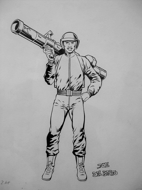 Details about  Herb Trimpe Original GI JOE comic art "ZAP" from G.I. JOE ORDER OF BATTLE!