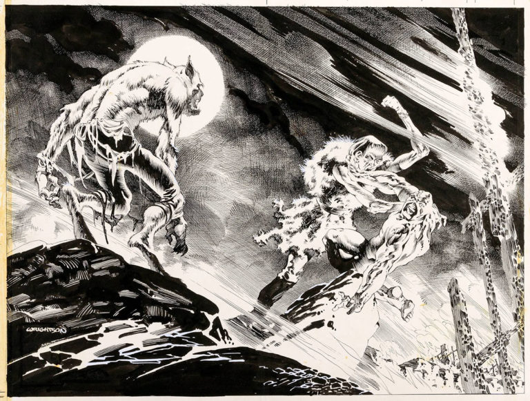 Bernie Wrightson Swamp Thing splash page – Dangerous Universe