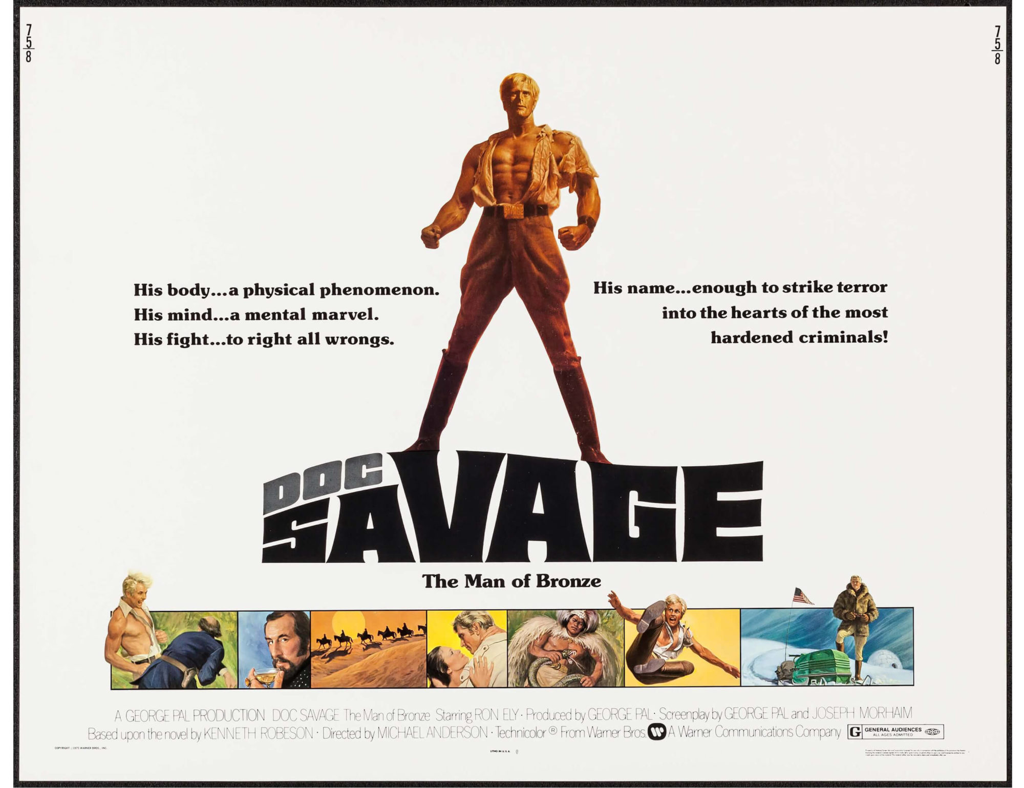 Doc Savage: The Man of Bronze (1975) movie poster