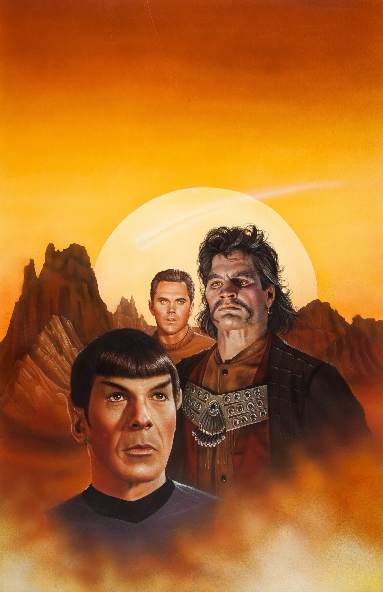 Keith Birdsong Star Trek paperback cover painting – Dangerous Universe