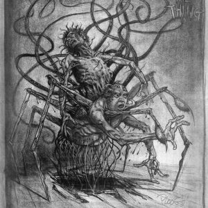 Mike Ploog The Thing (1982) concept drawing