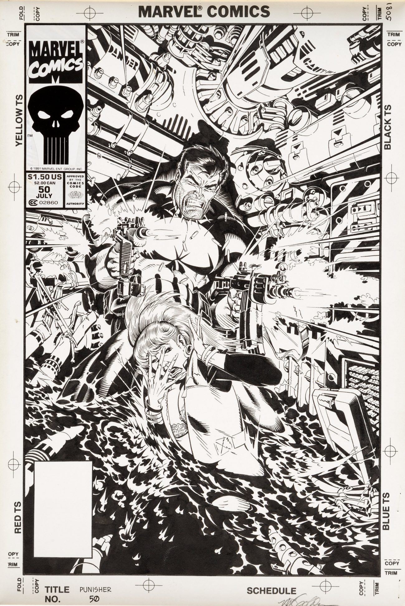 Michael Golden Punisher #50 cover
