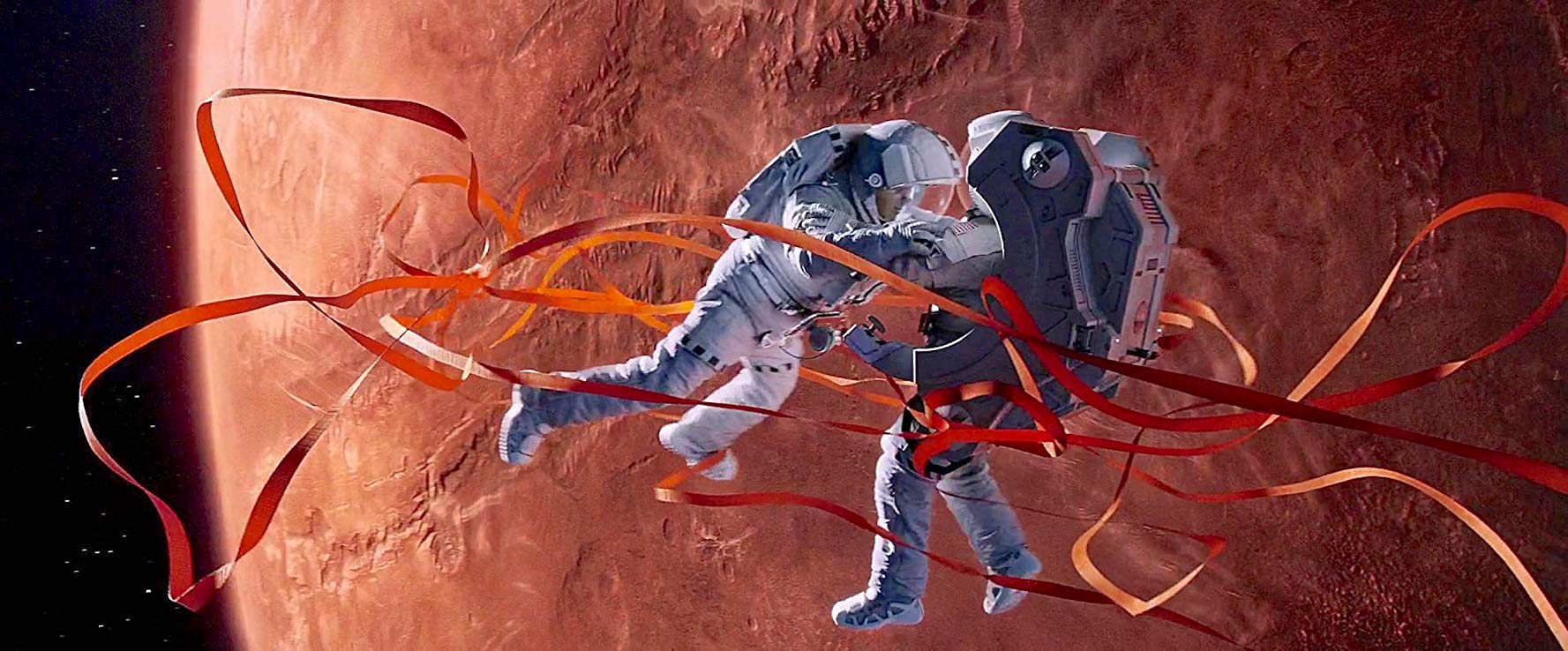 Matt Damon and Jessica Chastain in The Martian (2015)